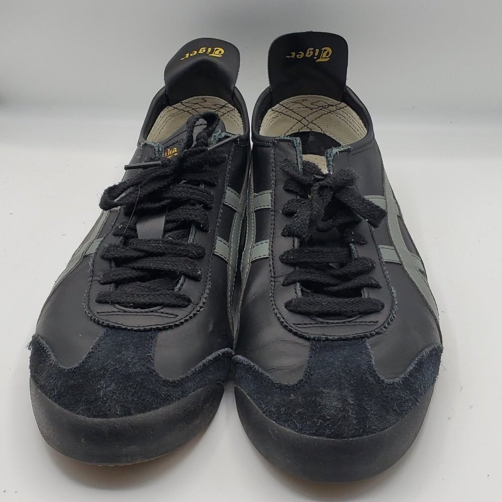 Onitsuka Tiger by Asics Men's HL202 Black Gray Mexico 66 Sneakers Size 12 1/2